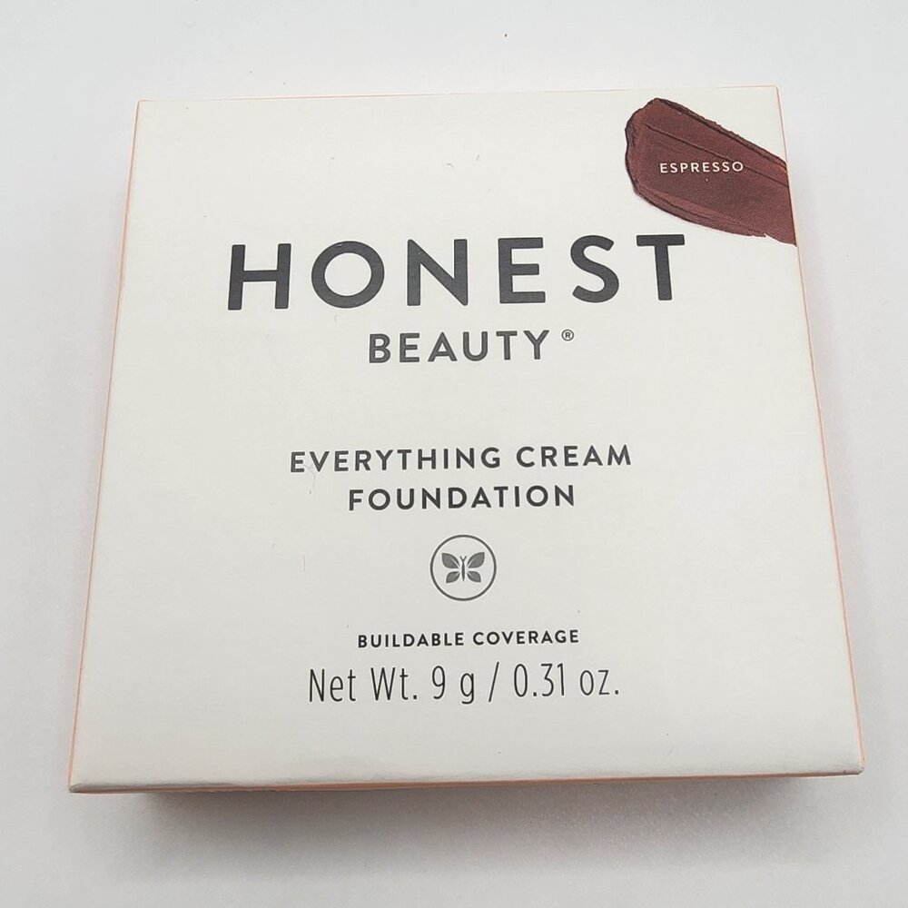 Honest Beauty Everything Cream Foundation *ESPRESSO* 0.31oz/9g New